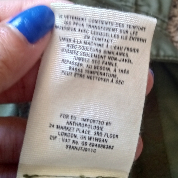 Anthropologie Hei Hei Women's Etta Layered Drawstring Anor Jacket Green Size XS - Picture 10 of 12